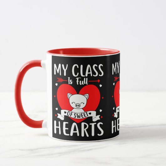 Mug Ma Classe Est Pleine De Coeurs Sucrés Valentine (Gauche)