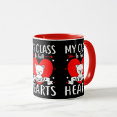 Mug Ma Classe Est Pleine De Coeurs Sucrés Valentine (Devant droit)