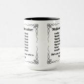 Mug Ma couleur préférée est le noir (Centre)