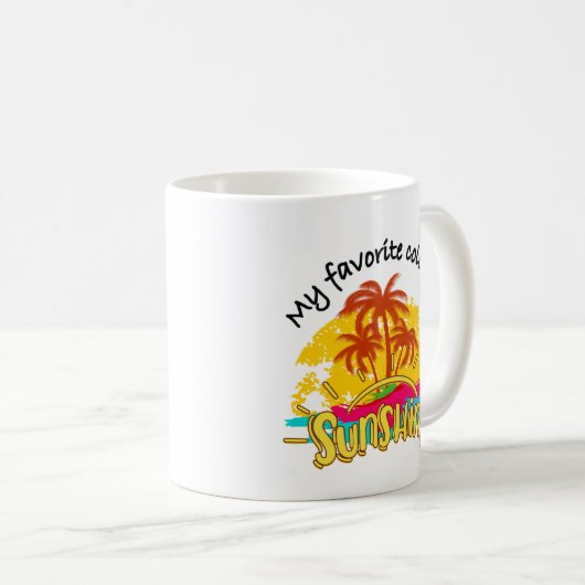 Mug Ma Couleur Préférée Est Le Soleil (Devant droit)