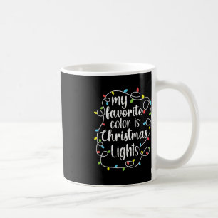 Mug Ma Couleur Préférée Est Les Lumières De Noël