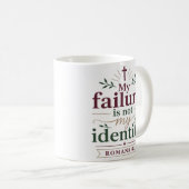 Mug Ma défaillance n'est pas mon identité Vérité bibli (Devant droit)