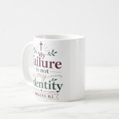 Mug Ma défaillance n'est pas mon identité Vérité bibli (Devant gauche)