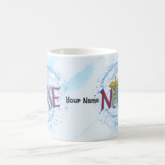 Mug Ma devise d'infirmière (Centre)