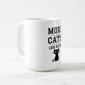 Mug ma devise : plus de chats moins de gens (Devant gauche)