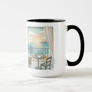 Mug Ma façon de passer la matinée Balcon ensoleillé