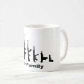 Mug Ma famille (armes à feu d'amour d'I) (Devant droit)
