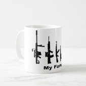 Mug Ma famille (armes à feu d'amour d'I) (Devant gauche)