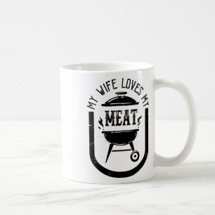 Mug Ma Femme Aime Mes Viandes Drôle Pun Grillant Bbq L