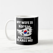 Mug Ma femme est coréenne drôle drapeau coréen cadeau (Gauche)