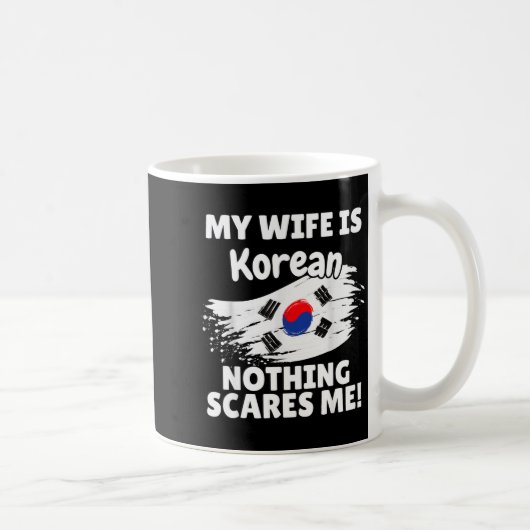 Mug Ma femme est coréenne drôle drapeau coréen cadeau (Droite)
