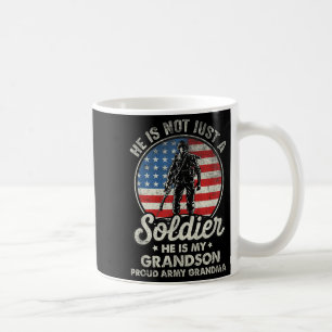 Mug Ma fierté, mon petit-fils est un soldat Citation F
