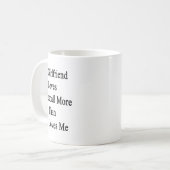 Mug Ma Fille Aime Le Basket Plus Qu'Elle N'Aime (Devant gauche)