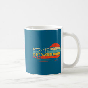 Mug Ma fille cadette est mon enfant préféré drôle Pa