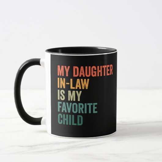 Mug Ma fille en droit est mon cadeau préféré enfant ré (Gauche)
