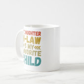 Mug Ma Fille En Droit Est Mon Enfant Préféré (Devant gauche)