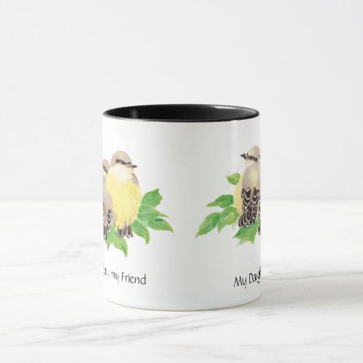 Mug Ma Fille... mon Ami-bouddin Oiseaux (Centre)