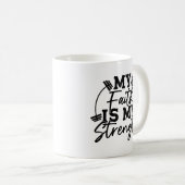 Mug Ma foi est ma force avec des poids (Devant droit)