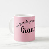 Mug ma grand-maman préférée de personnes (Devant gauche)