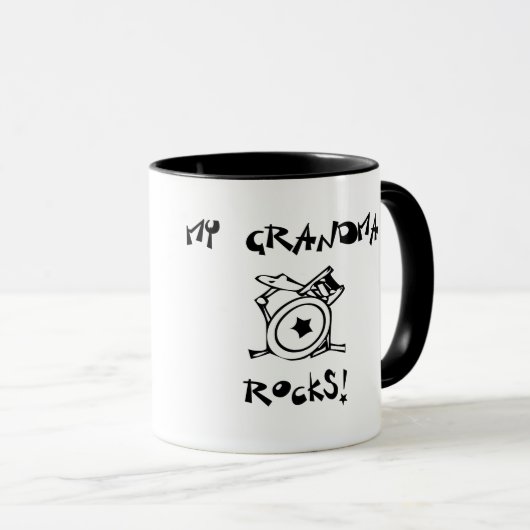 Mug Ma grand-mère fait des roquettes (Devant droit)