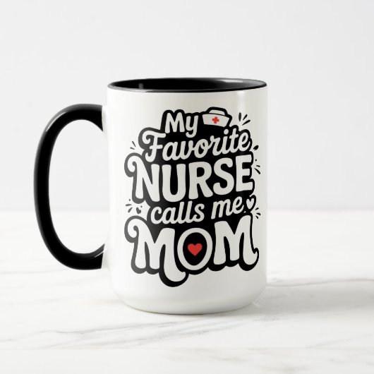 Mug Ma infirmière préférée m'appelle maman (Gauche)