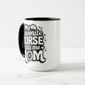 Mug Ma infirmière préférée m'appelle maman (Devant gauche)