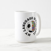 Mug Ma Langue Est Le Football (Devant droit)