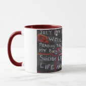 Mug Ma lettre suicide (Gauche)