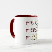 Mug Ma Maison Mes Règles Mon Café Bourgogne (Devant gauche)