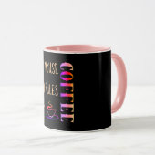 Mug Ma Maison Mes Règles Mon Café Noir (Devant droit)