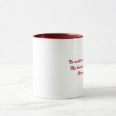 Mug Ma maison sera toujours la rive, NJ (Centre)