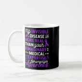 Mug Ma Maladie Invisible Est Plus Réelle, Fibromyalgie (Gauche)