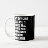 Mug Ma Maladie Invisible Est Une Maladie Cardiaque Rée (Gauche)