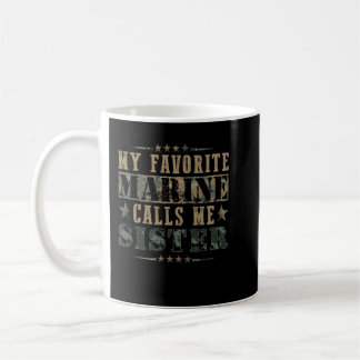 Mug Ma marine préférée m'appelle sœur, fière sœur de m