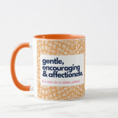 Mug Ma mère est inestimable-douce, encouragez et affec (Gauche)