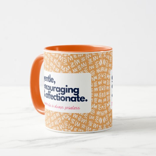 Mug Ma mère est inestimable-douce, encouragez et affec (Devant gauche)