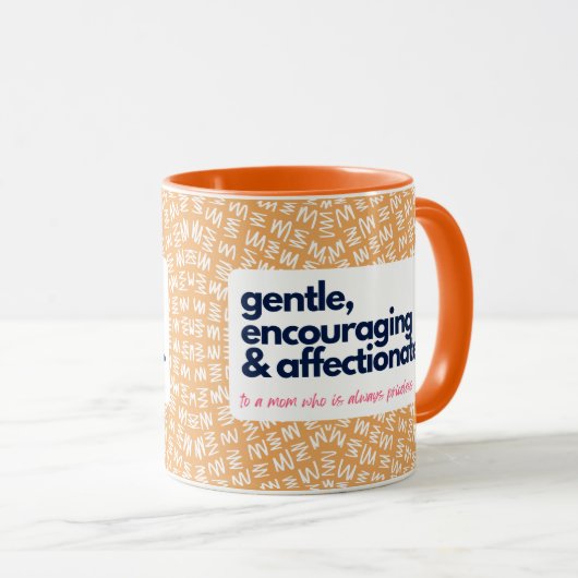 Mug Ma mère est inestimable-douce, encouragez et affec (Devant droit)