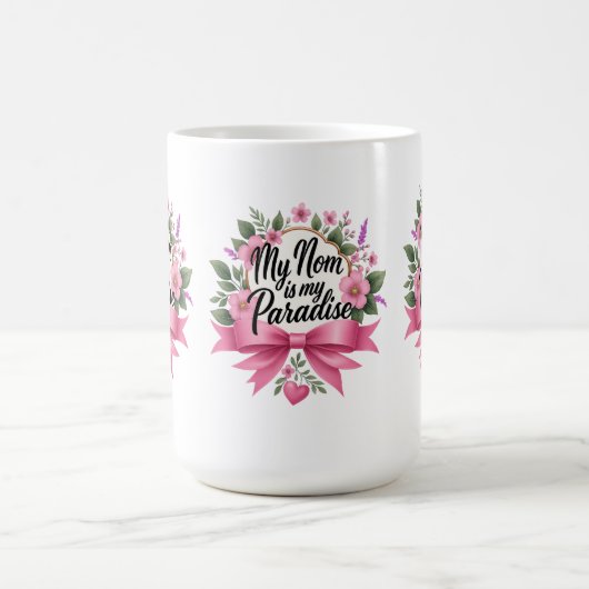 Mug Ma mère est mon paradis - Sirotez avec amour chaqu (Centre)