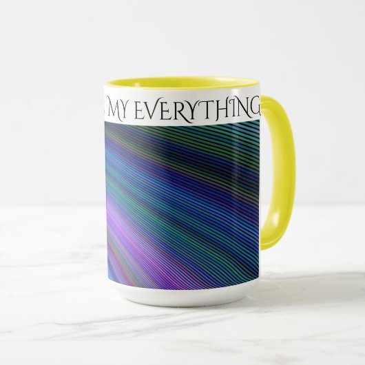 MUG "MA MÈRE EST MON TOUT" CAFÉ OU BOGUE À THÉ. (Devant droit)