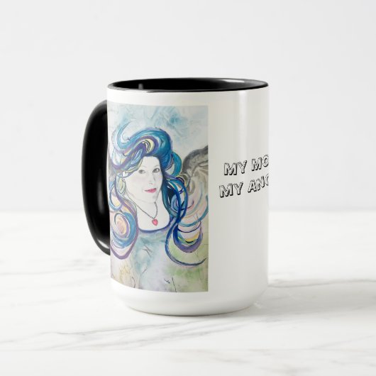 Mug Ma mère, mon angel bouchon (Devant gauche)