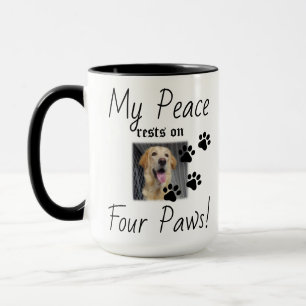 Mug Ma paix repose sur quatre pattes - Citation de l'a