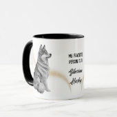 Mug Ma personne préférée est un chien sibérien Husky (Devant gauche)
