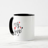 Mug ma photo de coutume d'amour (Devant gauche)