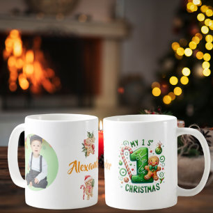 Mug Ma photo de Noël au pain d'épices 1er