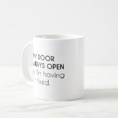 Mug Ma Porte Est Toujours Ouverte (Devant gauche)