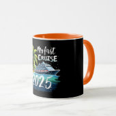 Mug Ma première croisière 2025 (Devant droit)