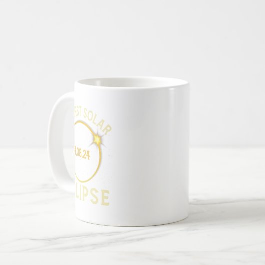 Mug Ma première éclipse solaire totale 8 avril Enfant (Devant gauche)