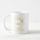 Mug Ma première éclipse solaire totale 8 avril Enfant (Gauche)