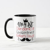Mug Ma première Fête des pères de quarantaine pandémiq (Gauche)