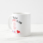 Mug Ma première Saint Valentin, c'est toi, maman (Devant gauche)